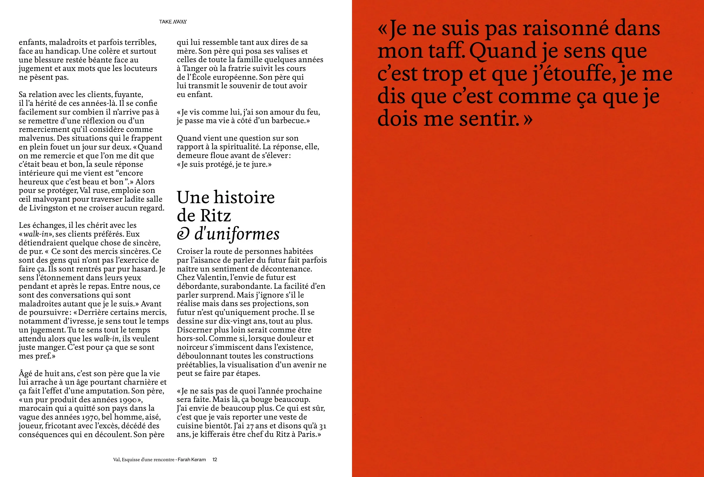 TAKE AWAY MAGAZINE NUMERO 1 – visuel 3